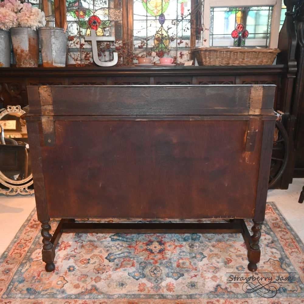 L3710-110 英国アンティーク オーク チェスト 3段 収納 レンジ台