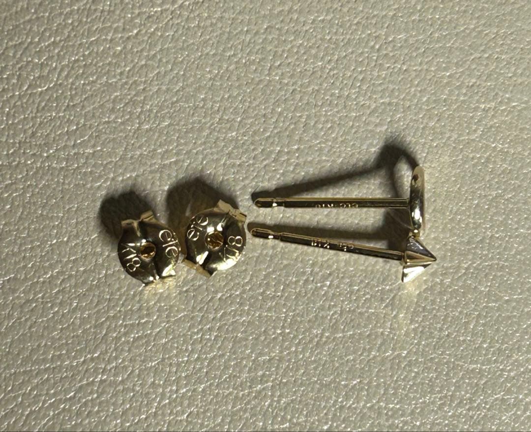 ete エテ　ムーンスターピアス　K18 K10