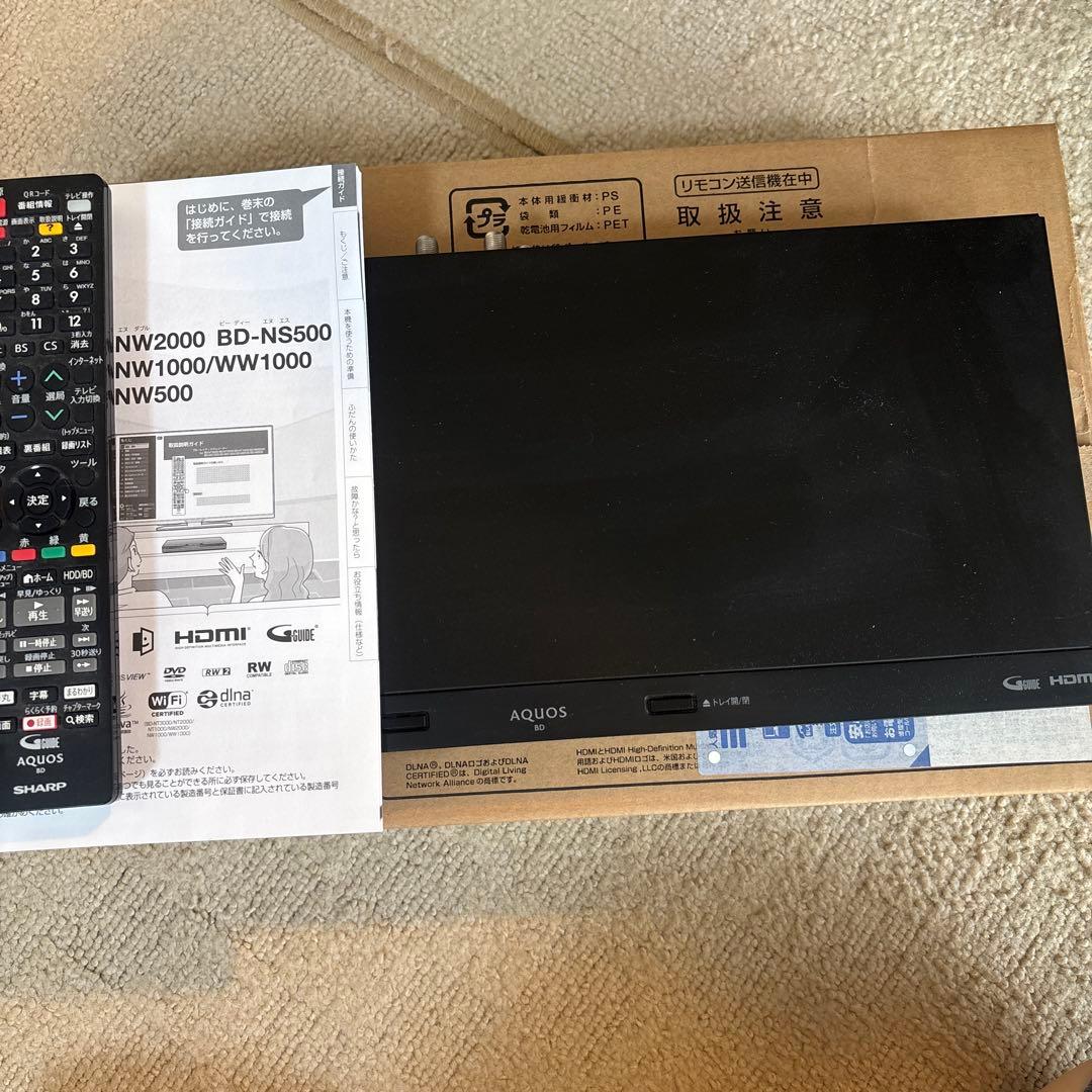 付属品全てあり　SHARP BD-NW1000 Blu-rayレコーダー 本体
