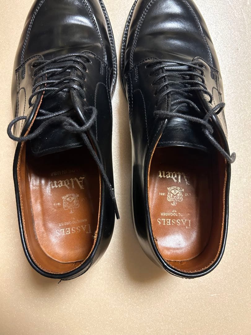 m*b様 【純正ツリー付き】Alden コードバン　 ブラック Vチップ6.5