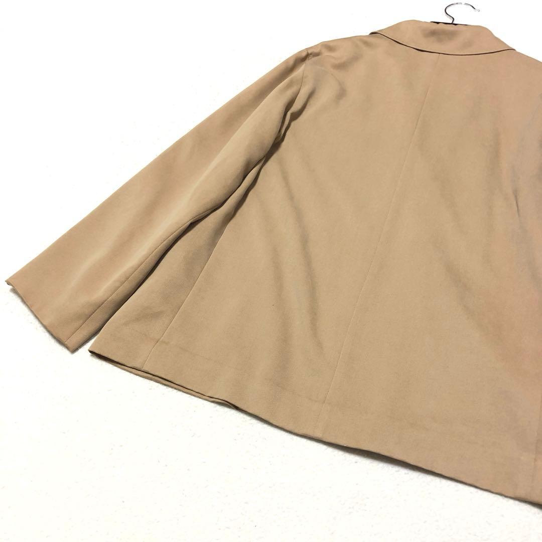 未使用級　マックスマーラ　ハーフコート　テーラードジャケット　キャメル　白タグ✨