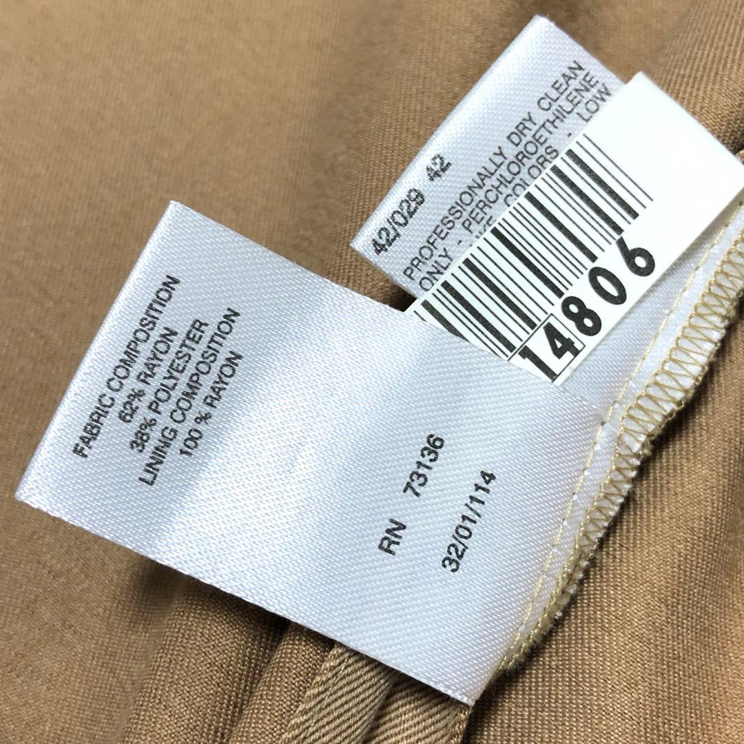 未使用級　マックスマーラ　ハーフコート　テーラードジャケット　キャメル　白タグ✨