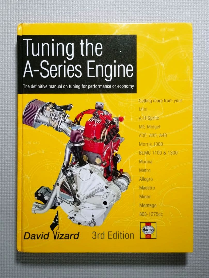 洋書 モーリス ミニ等 Aシリーズエンジンのチューニング マニュアル