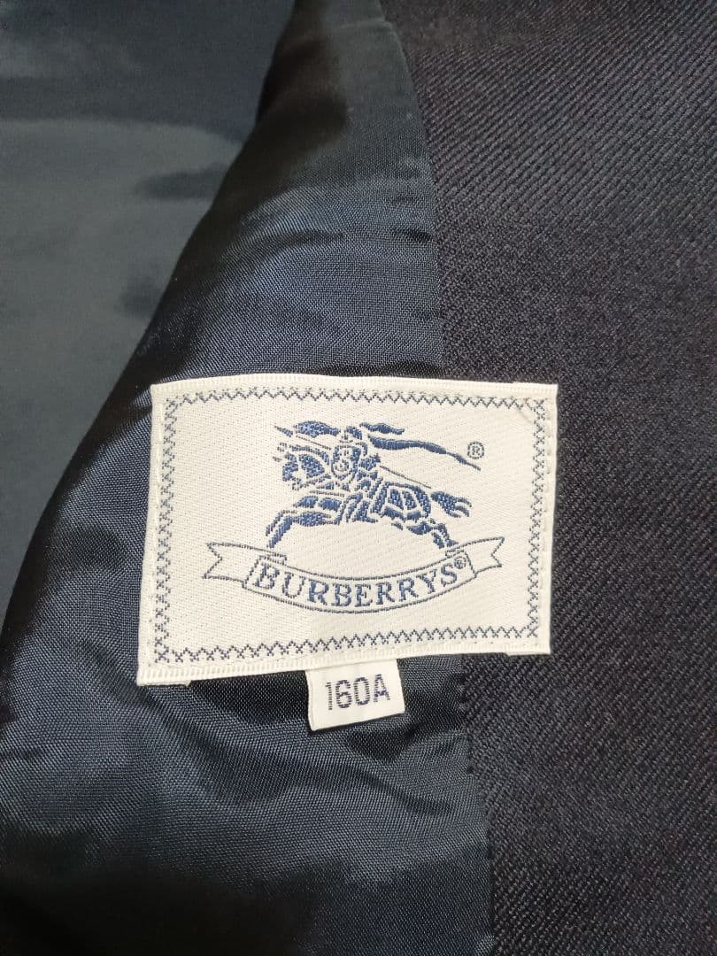 Burberrys 　金ボタン ダブル ジャケット　紺ブレ 160A　訳あり