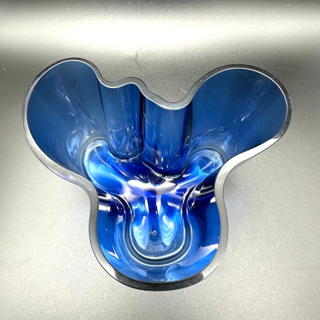  イッタラ　アアルトベース　12㎝高　ブルー　花瓶