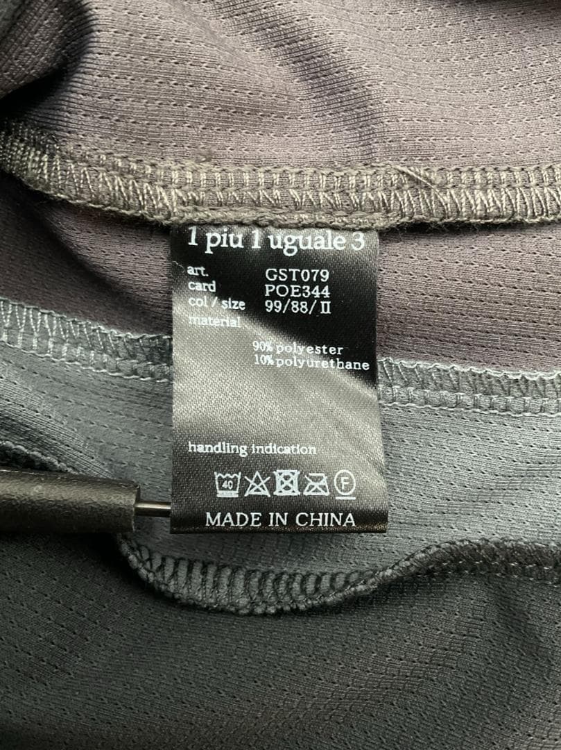 【未使用】1piu1uguale3 GOLF サイドラインノースリーブポロシャツ