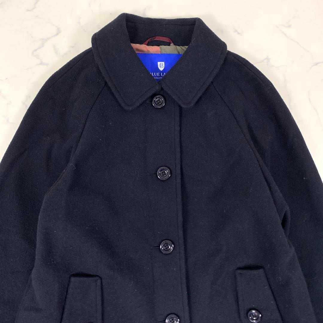 LA3670 ブルーレーベルクレストブリッジ チェスターコート ネイビー 38.