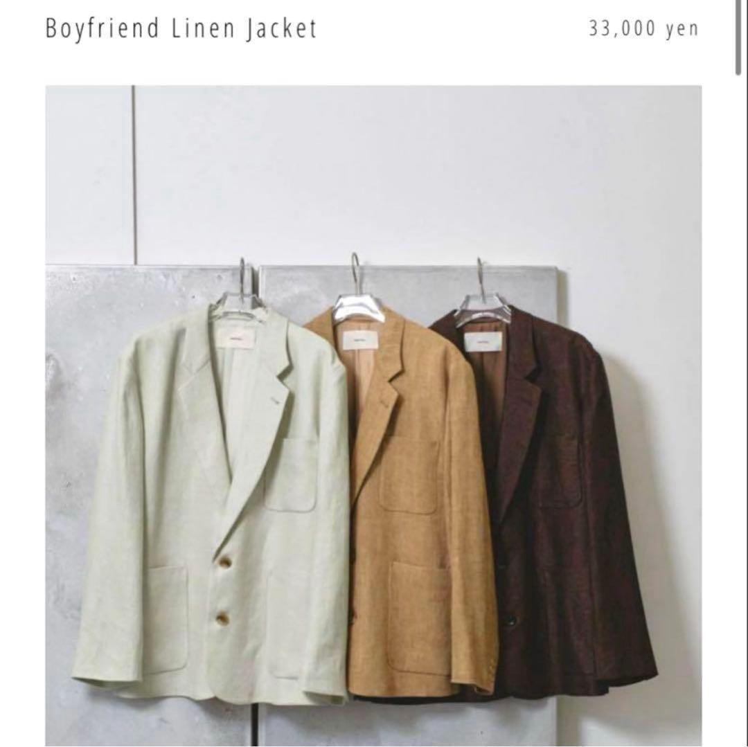ジャケット・アウター Todayful Boyfriend Linen Jacket Sage 36