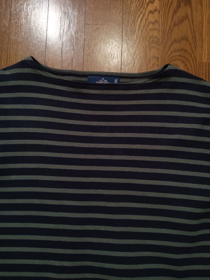 美品中古！セントジェームス！ウェッソン！ネイビー✕グリーン！T５サイズ