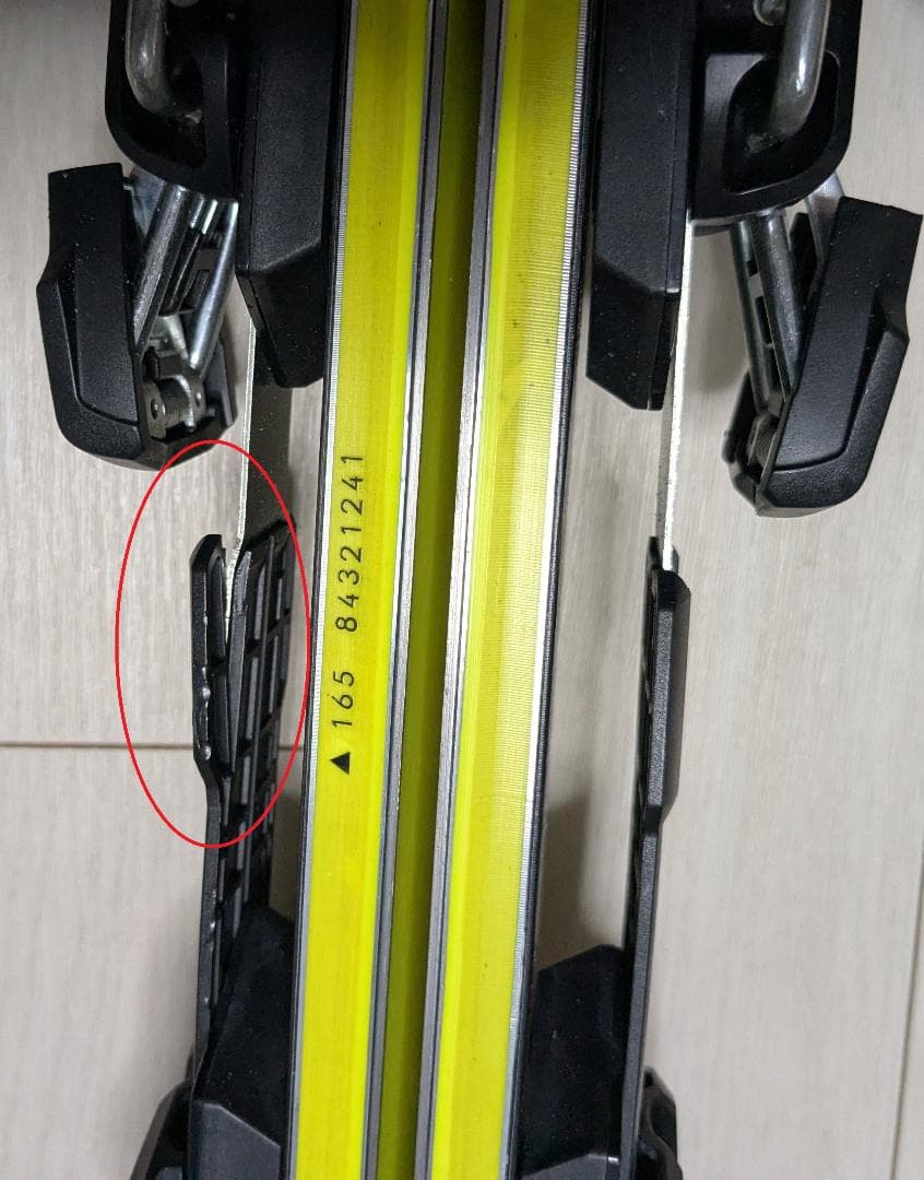 19/20 フィッシャー RC4 W.C. SC 165cm+Z13　破損あり