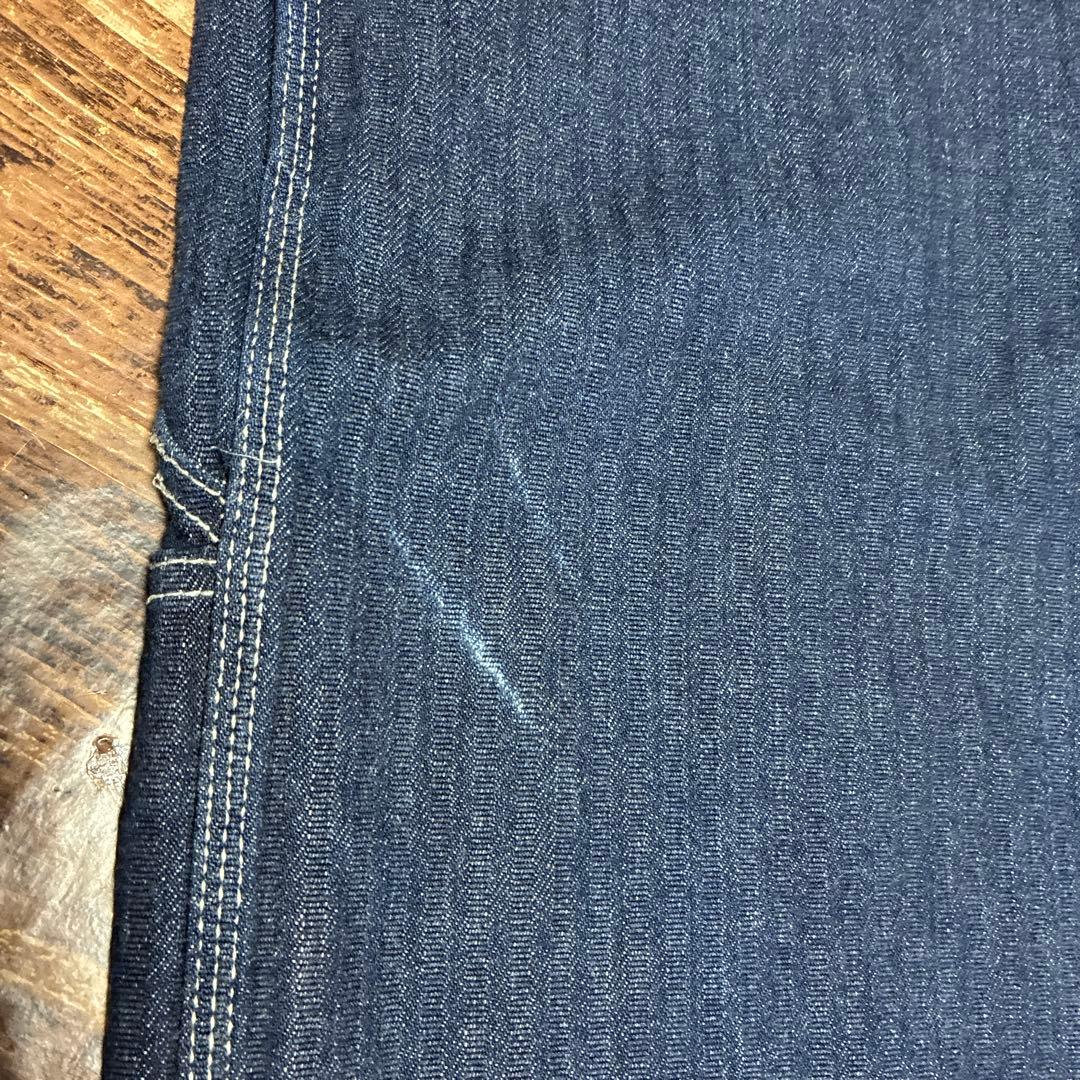 児島ジーンズ　デニムヒッコリーペインターパンツ　w38