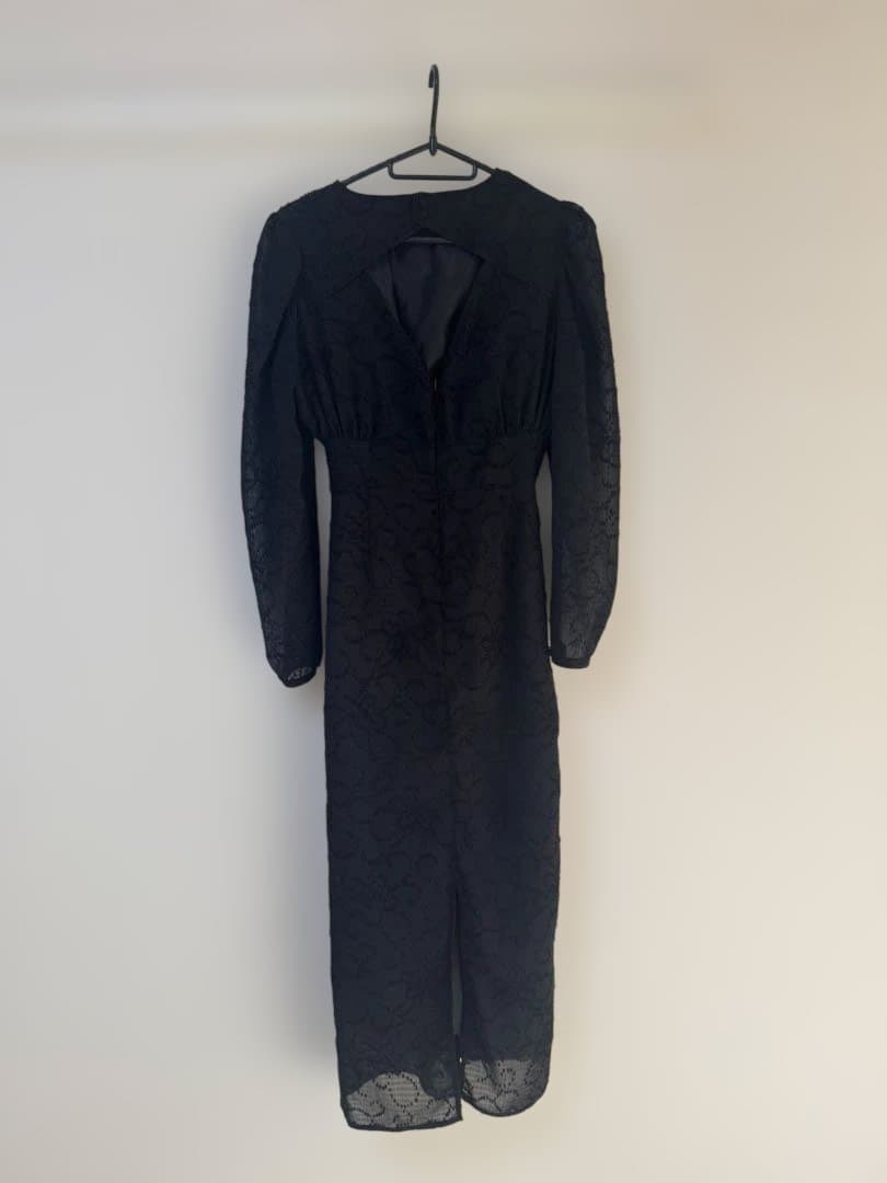 Knuth Marf back open sheer dress Sサイズ