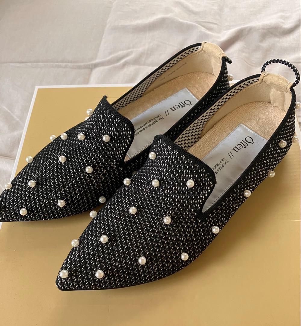 ほぼ新品 Offen パール オペラシューズ 37サイズ