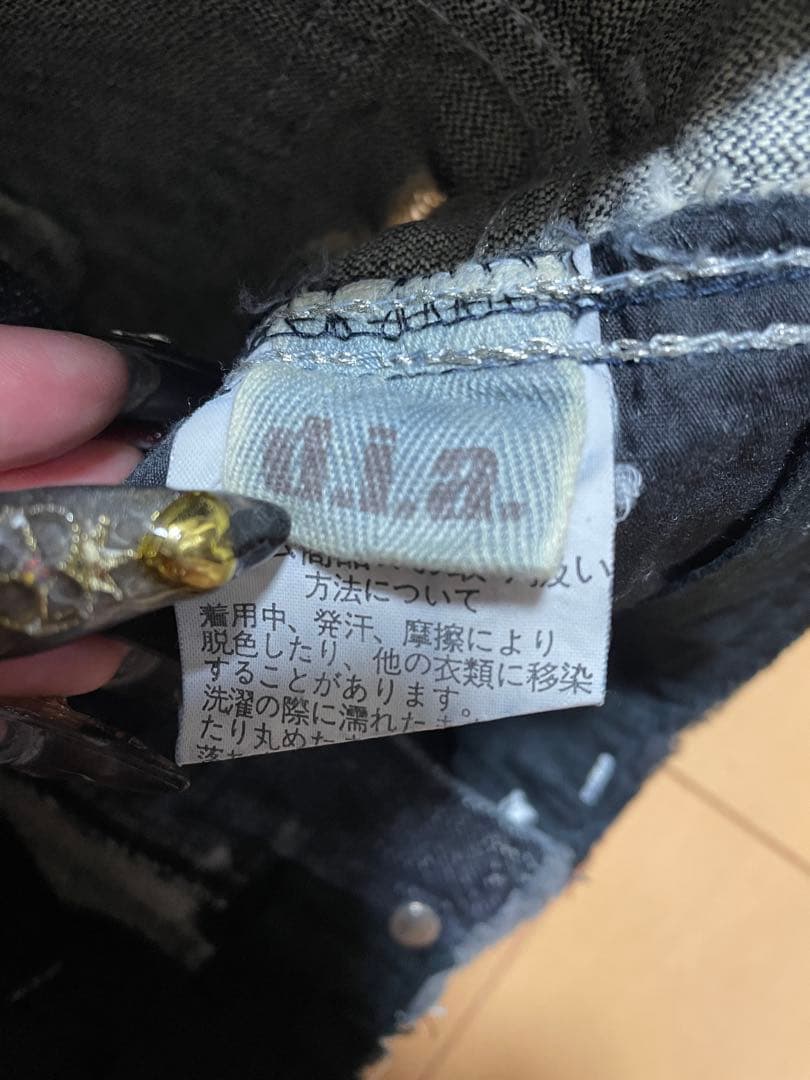 d.i.a. ラメダメージ加工 ショートパンツ サイズ25