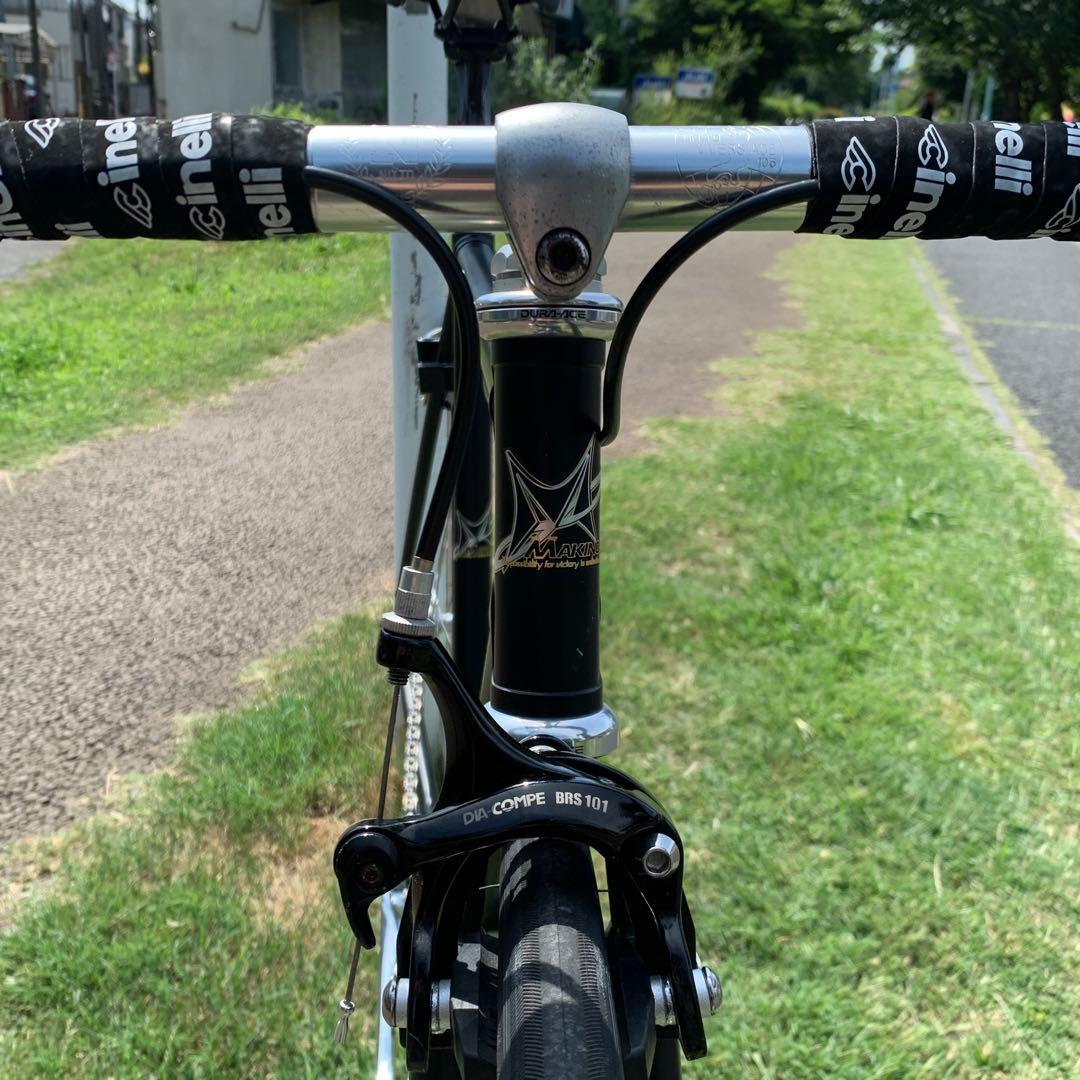 【完成車】MAKINO シングルスピード 固定 競輪 ピスト ブラック NJS