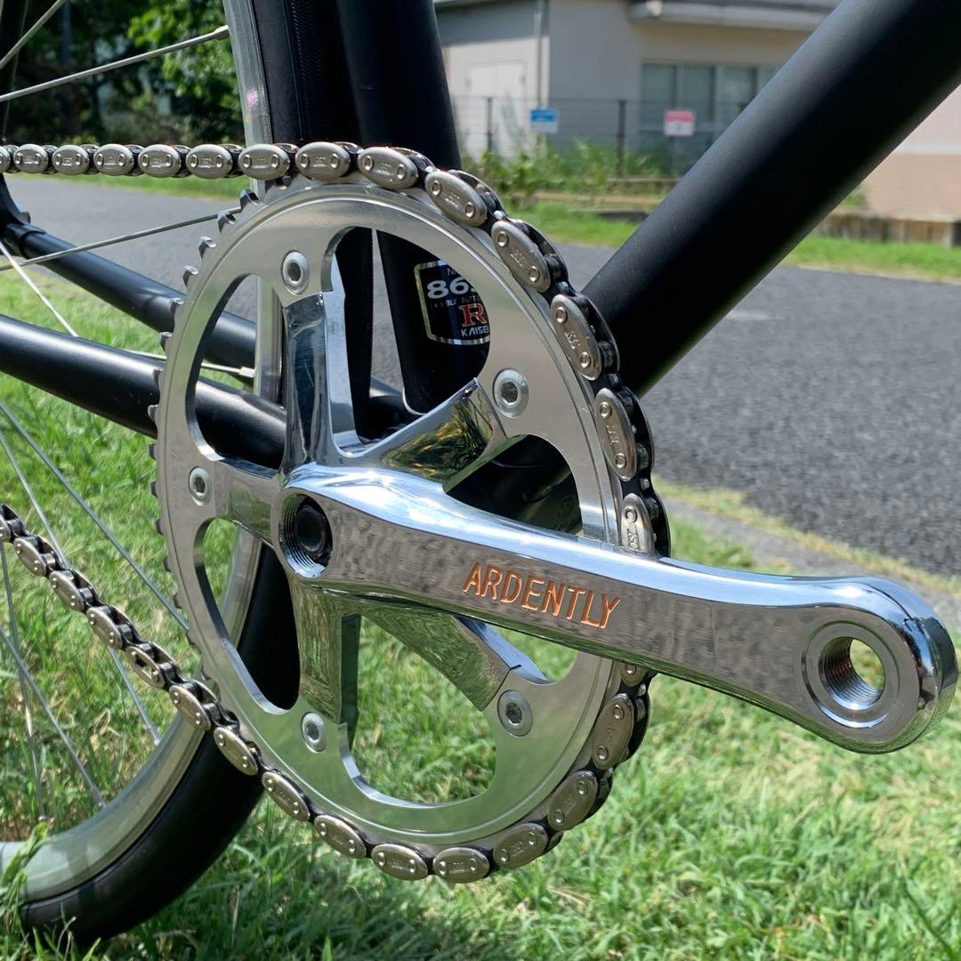 【完成車】MAKINO シングルスピード 固定 競輪 ピスト ブラック NJS