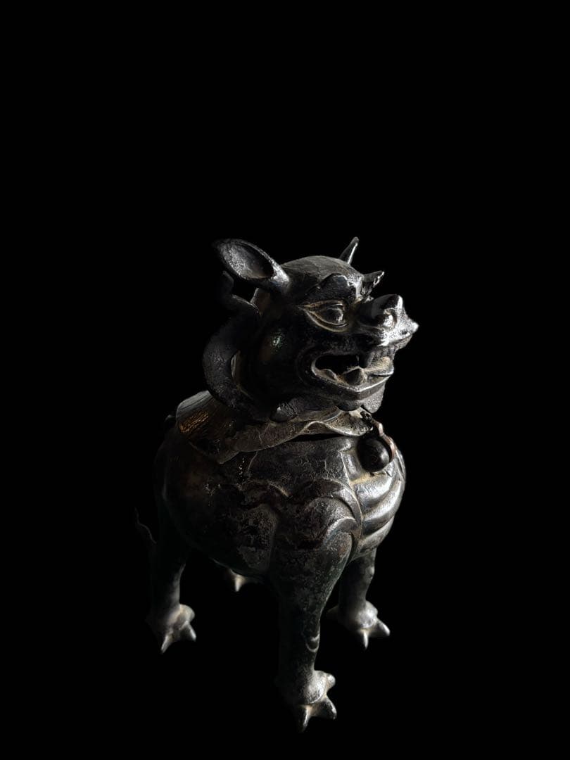 M*i様 時代 銅獅子香炉/中国古玩 香道具 銅製 骨董品 時代品 美術品 古美