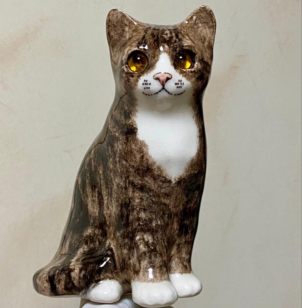 サイズ2　ウィンスタンレイキャット　ケンジントンキャット　キジトラ仔猫　貫入無し