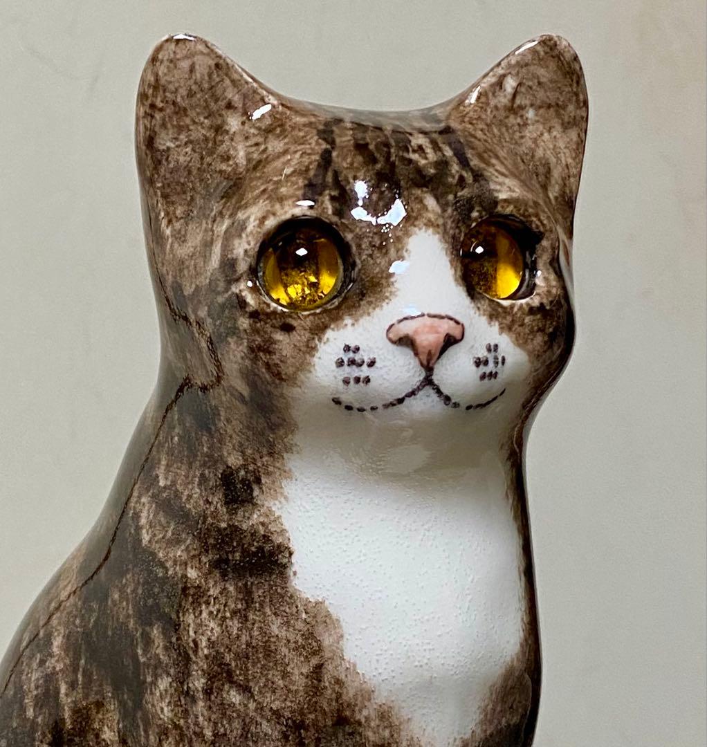 サイズ2　ウィンスタンレイキャット　ケンジントンキャット　キジトラ仔猫　貫入無し