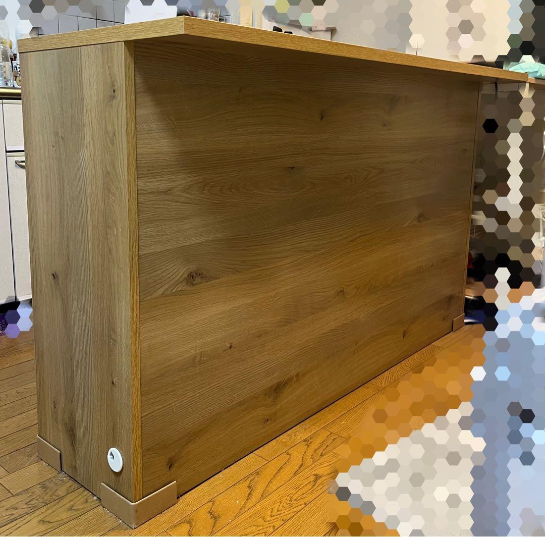 美品☆dinos アイランドカウンター 幅150cm オーク　キッチン収納