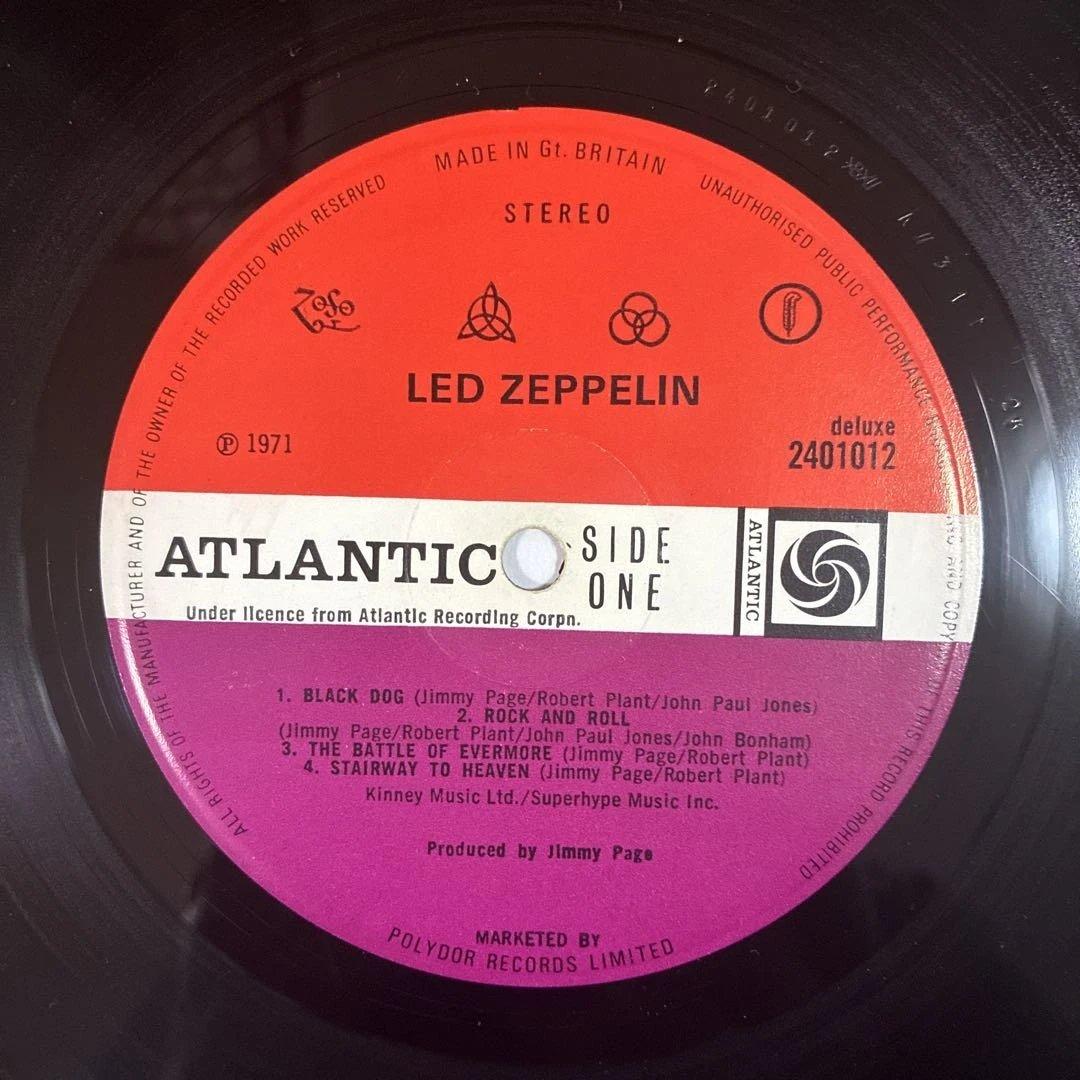 レッドツェッペリン 名盤 レコード Ⅳ UKオリジナル盤