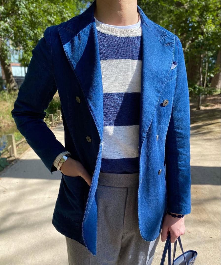 【激レア日本非売品】GUTTERIDGEデニムテーラードジャケット/ハンドメイド