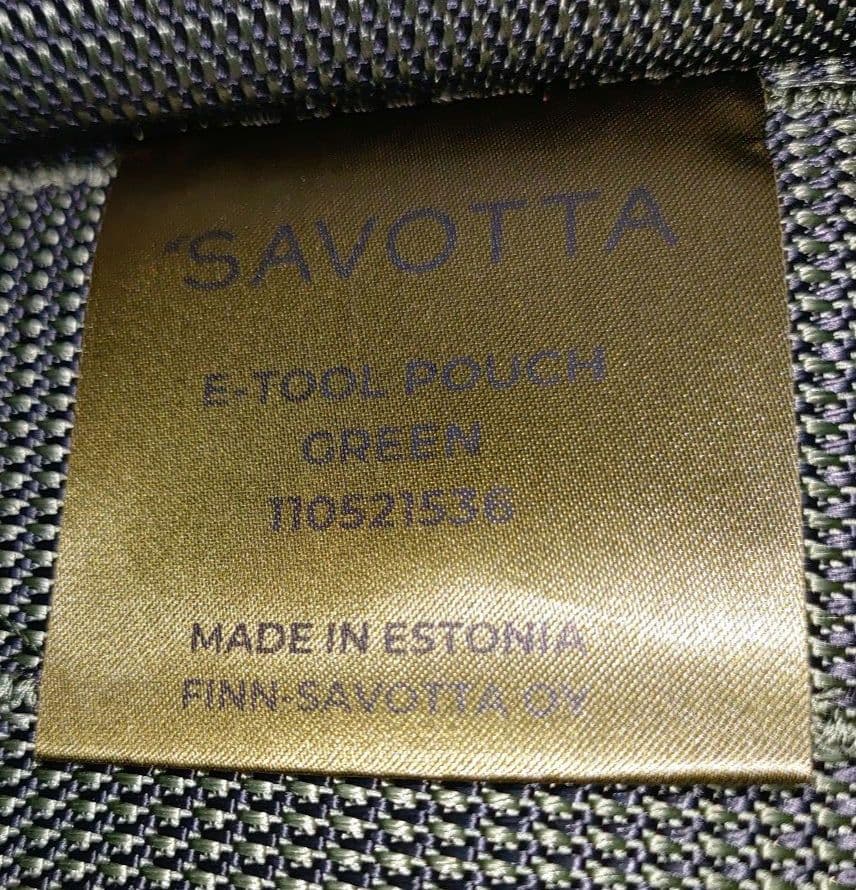 新品 SAVOTTA E-TOOL POUCH 新品FISKARS製スコップ付き