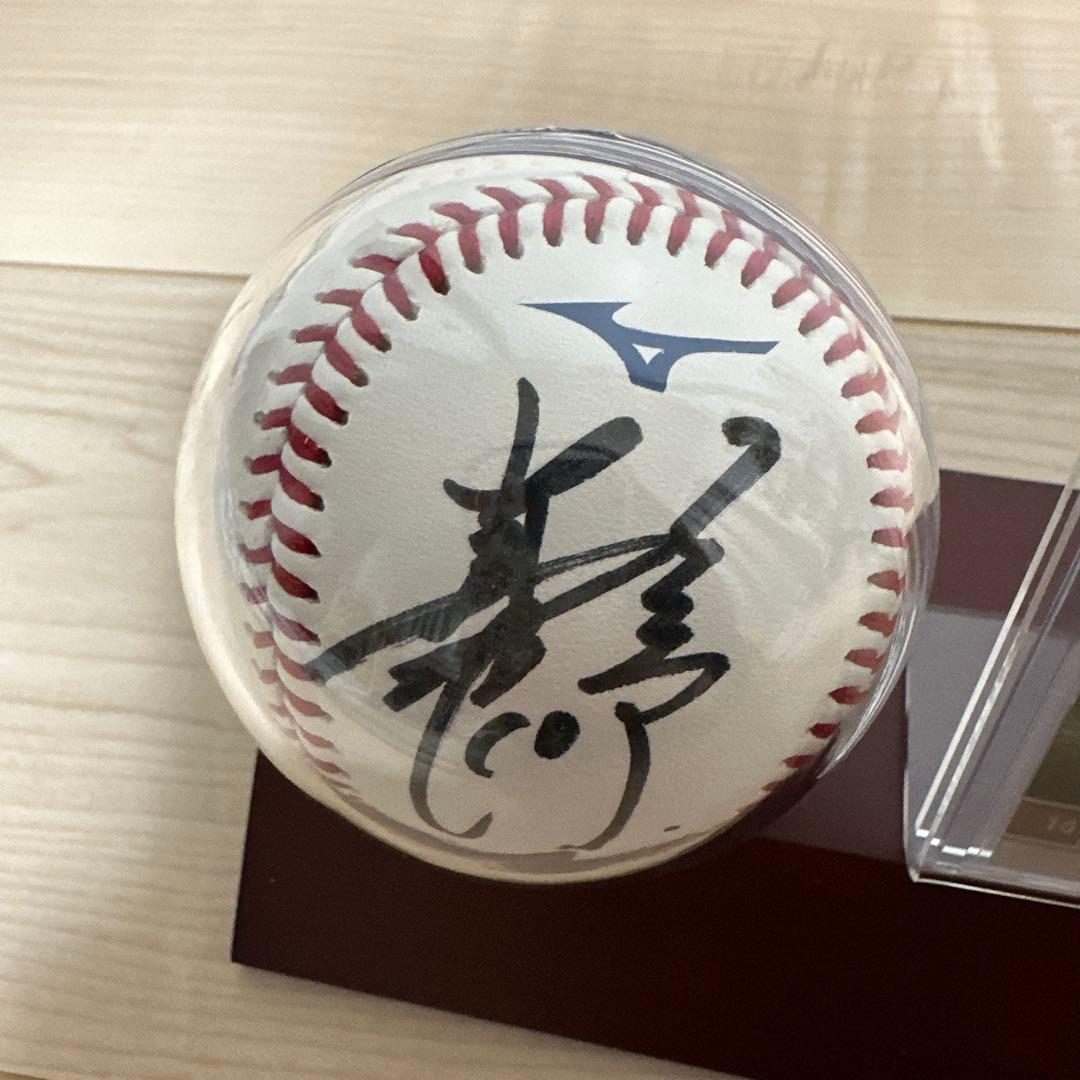 読売ジャイアンツ　阿部慎之助　ありがとう慎之助直筆サイン記念ボール&カードセット