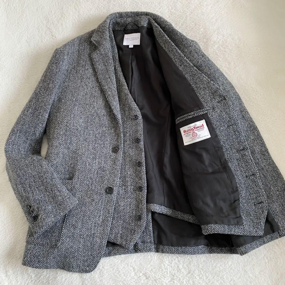 【美品】アーバンリサーチ　ハリスツイード　ヘリンボーン　ジャケット　ベスト　L