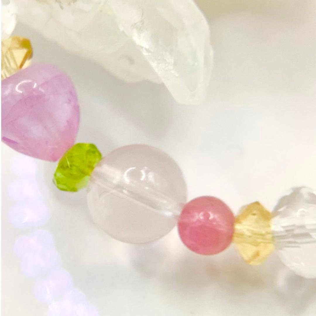 天然石★ブレスレット ストロベリークォーツ ♪ 377