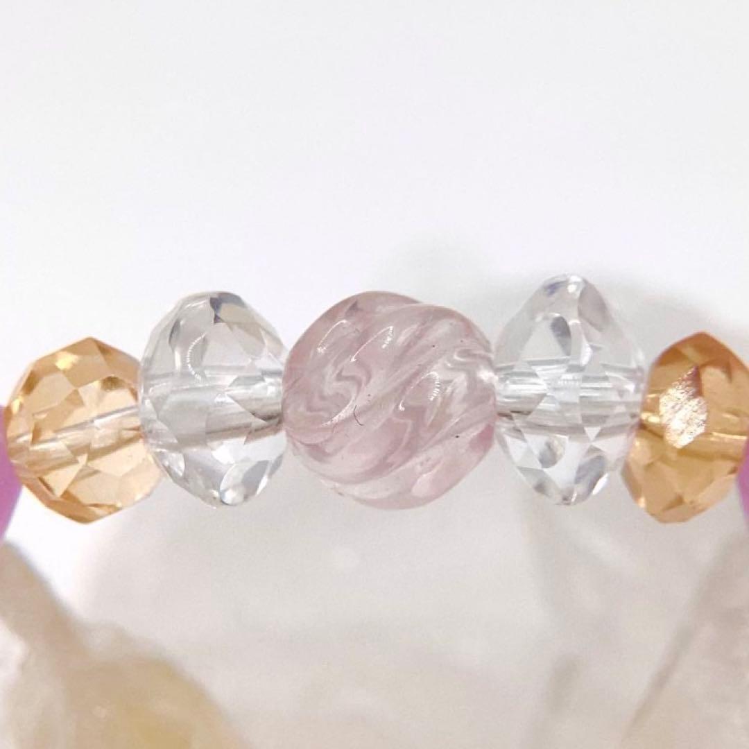 天然石★ブレスレット ストロベリークォーツ ♪ 377