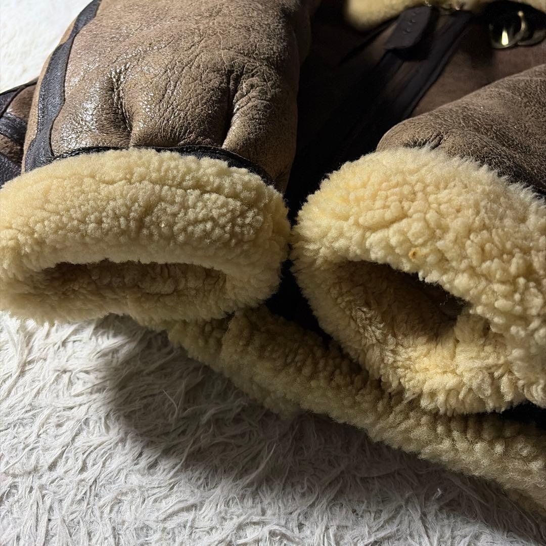 【米国製】schott フライトジャケット　B-3 羊革　ムートン　ボア　40