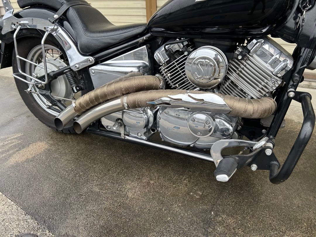 ガレージT&F ベントマフラー　と　エアクリーナのみ ドラックスター400用