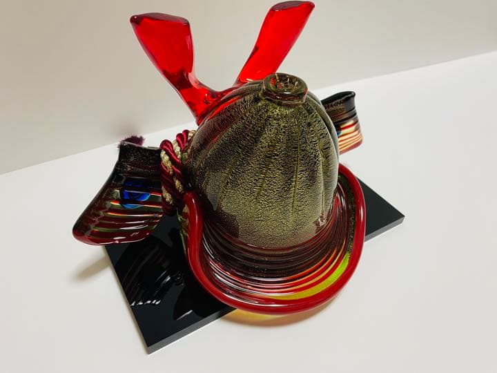 こどもの日　琉球ガラス　兜飾り　端午の節句　兜　こどもの日