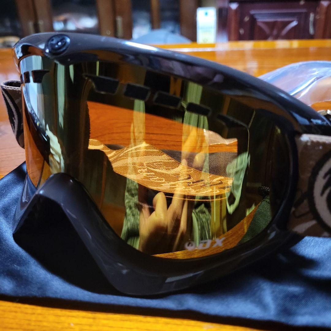 ドラゴンDXゴールドミラーオレンジスペアー未使用付きDRAGONゴーグル