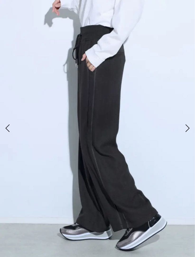 マロン　新品未使用タグ付き　スコットクラブ　リブウエストサイドラインパンツ