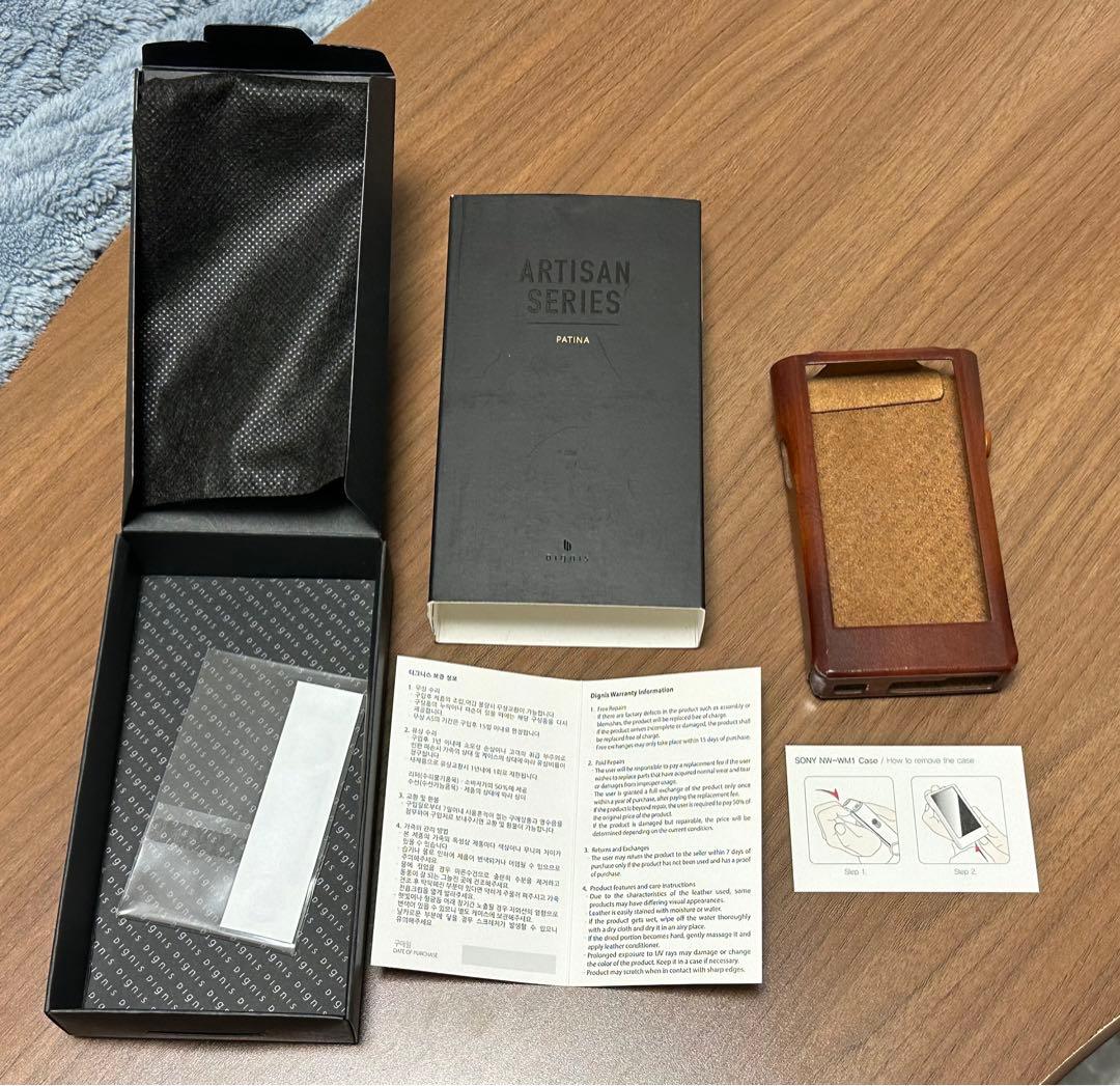 ポータブルプレーヤー Dignis Patina Brown Case for NW-WM1