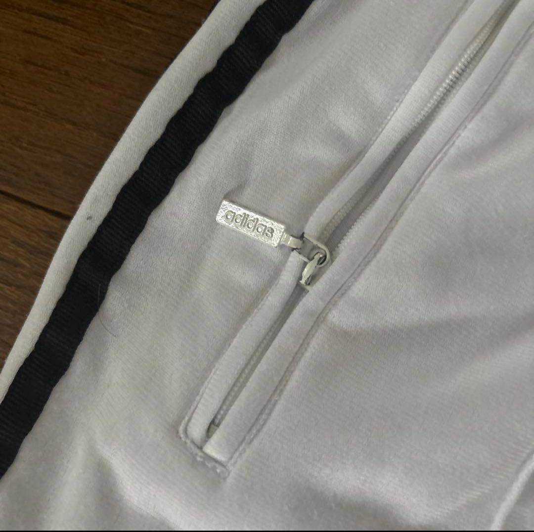 90s adidasトラックパンツ 白 ホワイト