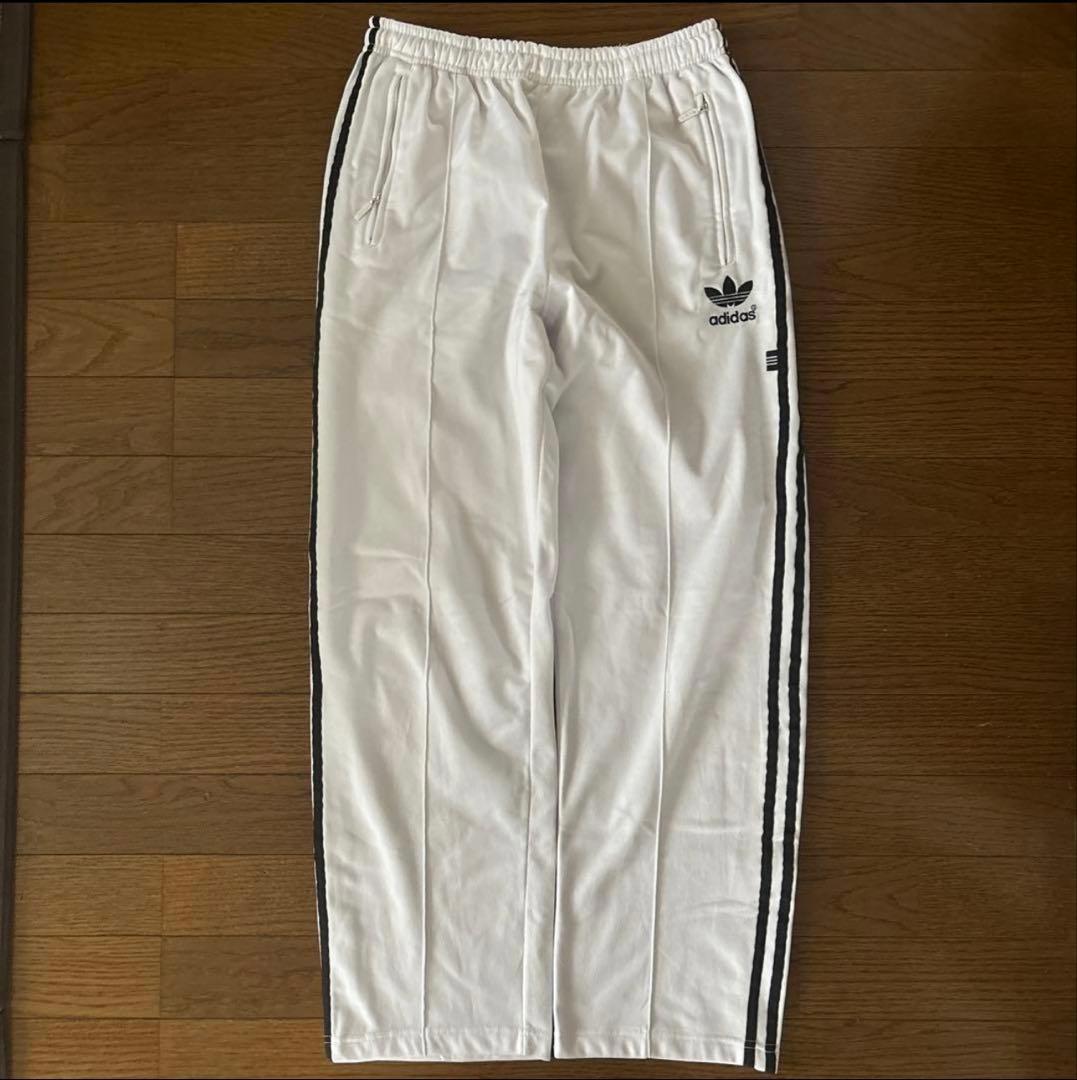 90s adidasトラックパンツ 白 ホワイト
