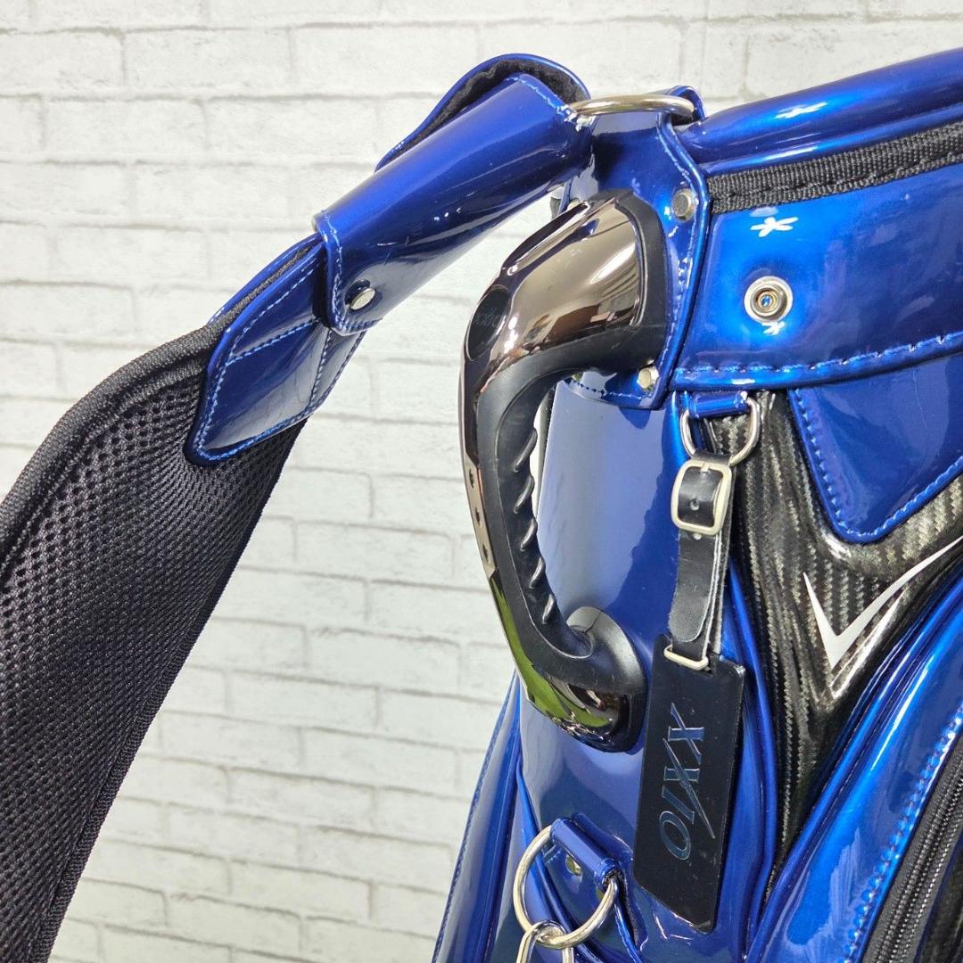 XXIO ゼクシオ エナメルキャディバッグ 青 メタリック 良品