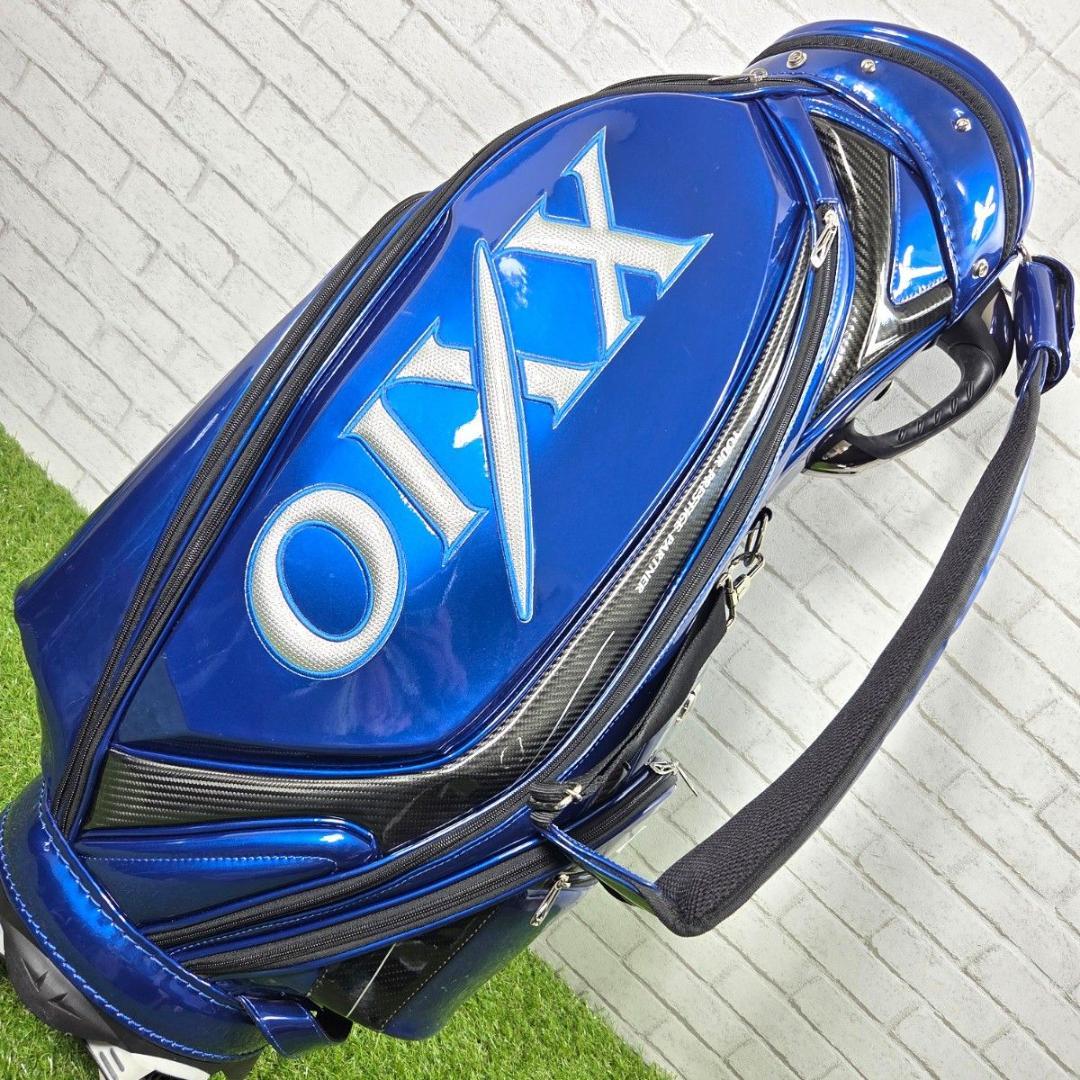 XXIO ゼクシオ エナメルキャディバッグ 青 メタリック 良品