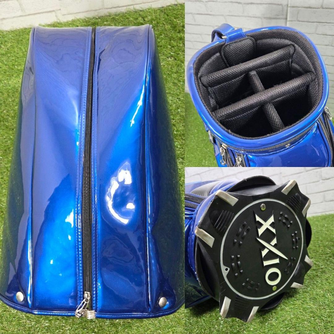 XXIO ゼクシオ エナメルキャディバッグ 青 メタリック 良品