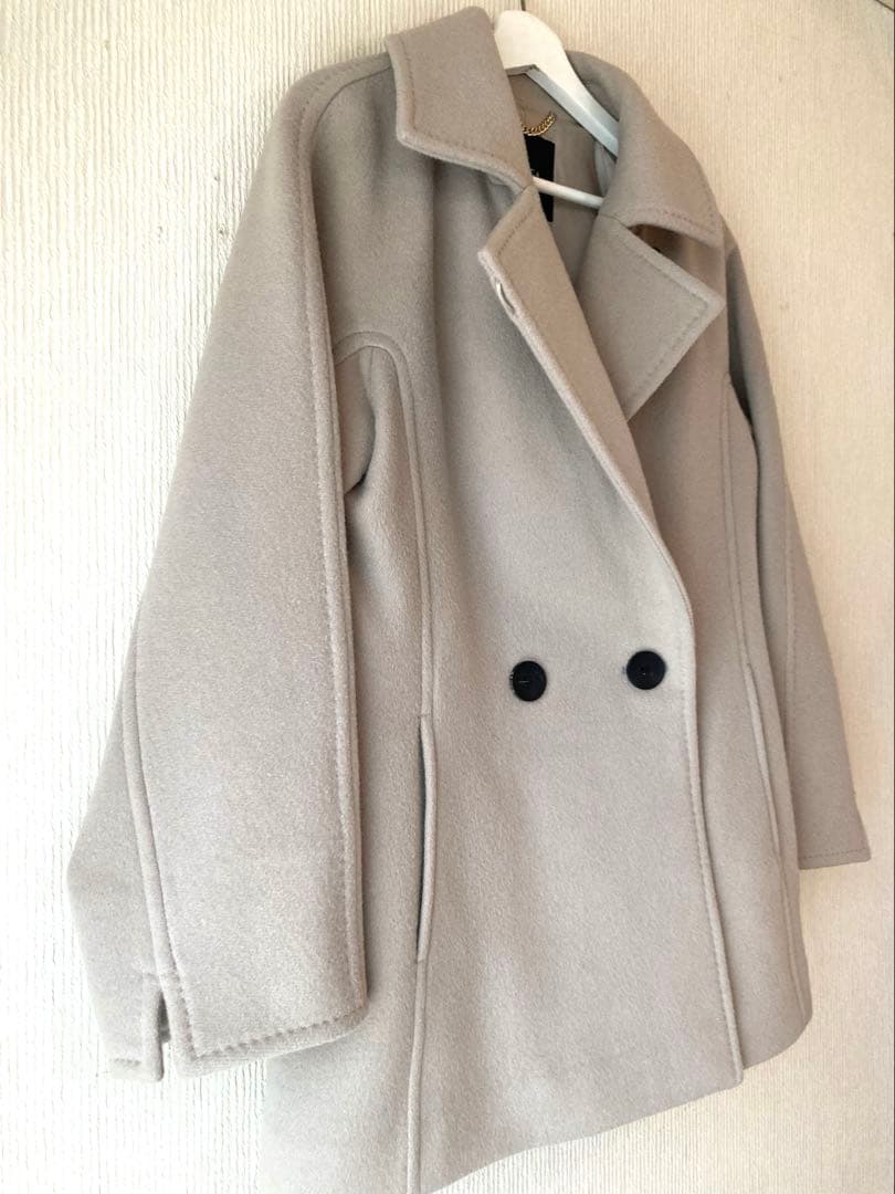 EPOCA＊エポカ リーラ エアリーウールショートコート ピンクベージュ系40