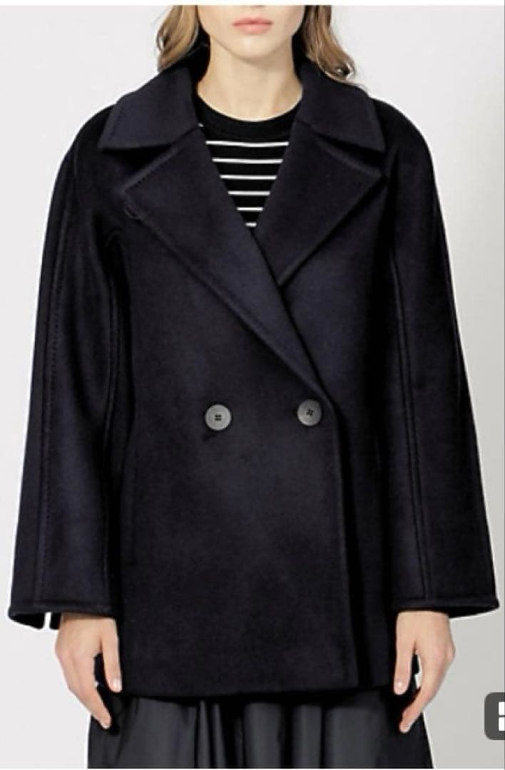 EPOCA＊エポカ リーラ エアリーウールショートコート ピンクベージュ系40