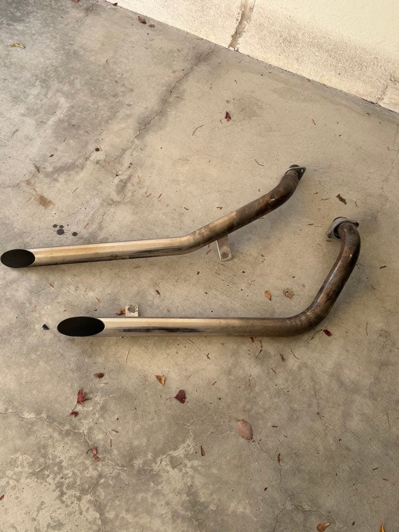 スティード400 スラッシュカットマフラー