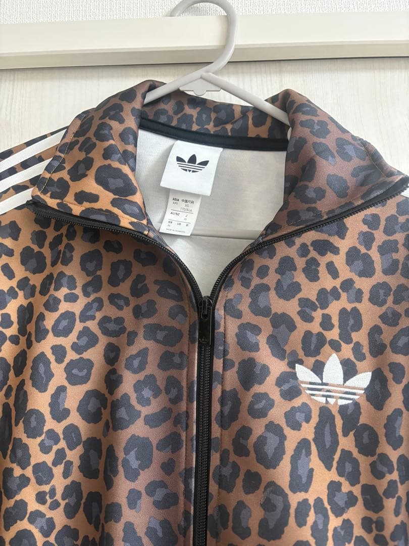 adidas ABCマート限定　レオパード トラックジャケットXSヒョウ柄
