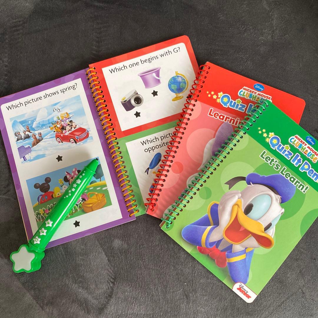 クイズイットペンセット MickeyMouse3冊とその他4冊の7冊セット販売