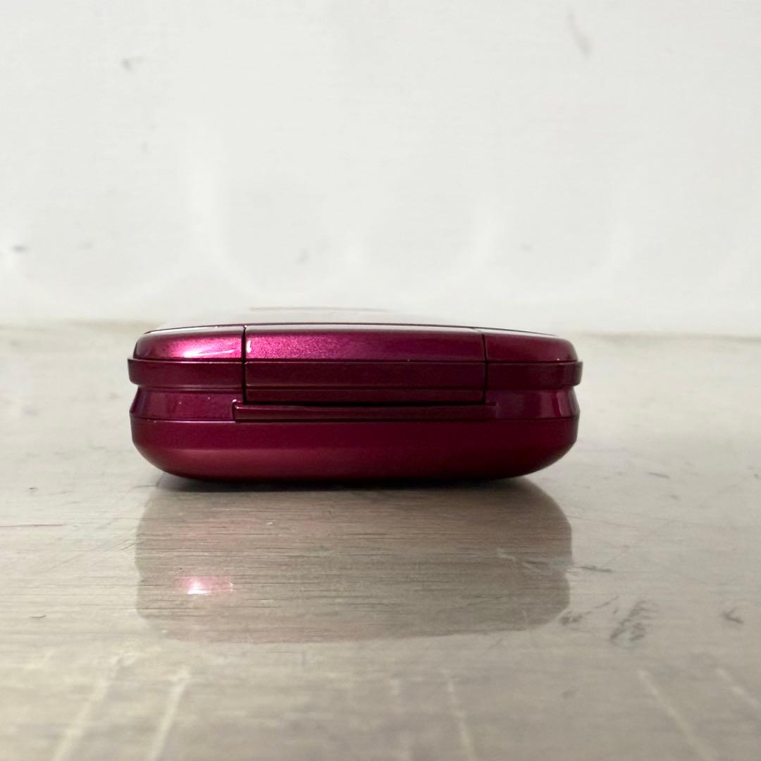 ★美品★ au かんたんケータイ ライト KYF43 ワインレッド