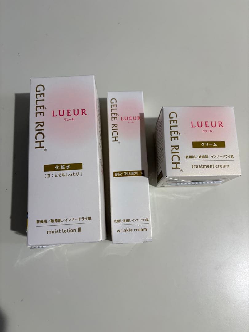 GELÉE RICH LUEUR 化粧水 、クリーム 、リンクルクリームセット