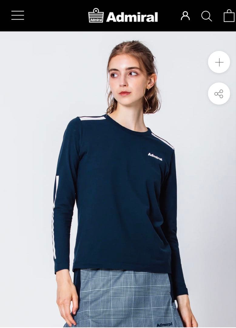 \\ なな♥フォローで100円割引 // 様用　Admiral ネイビー 長袖T
